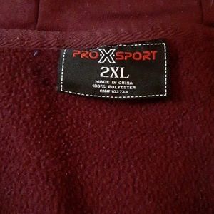 Maroon zip up hoodie